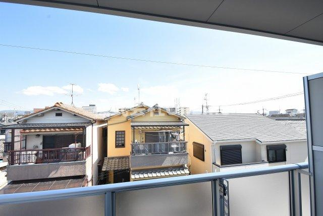 東大阪市小若江１丁目のアパートの展望