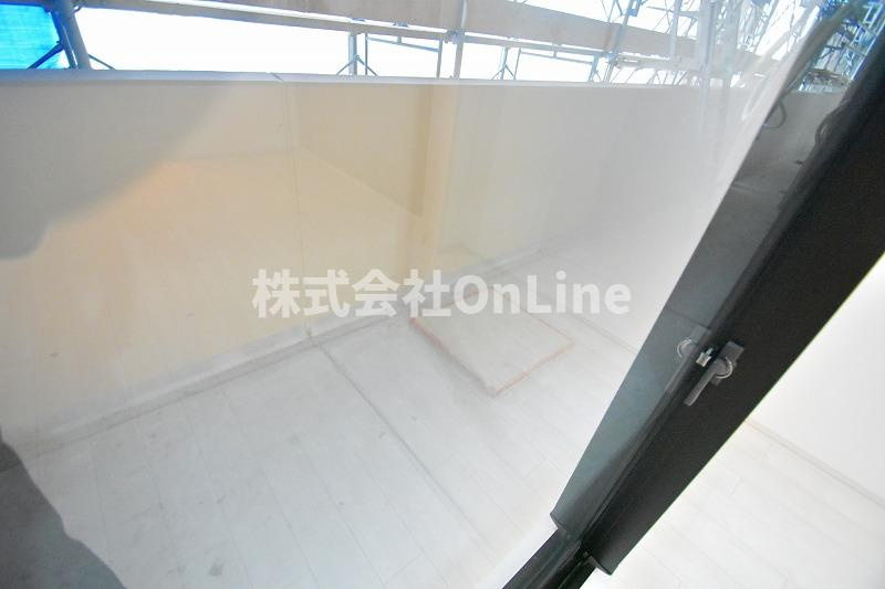 東大阪市中野南の賃貸マンションのバルコニー