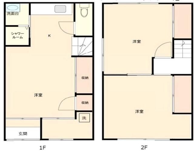 【間取り】 | 月島２丁目８－２長屋