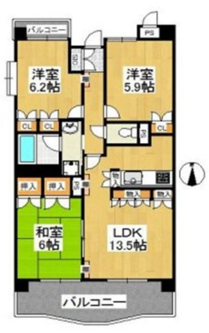 インペリアル花小金井の間取り