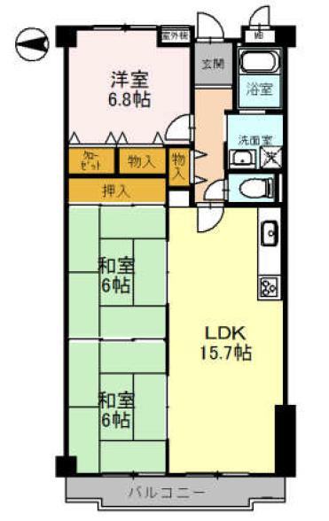 クリスタルの間取り