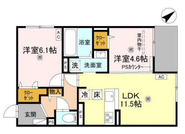 シーグレース浜甲子園の間取り