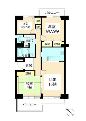 約89.85㎡の3LDK