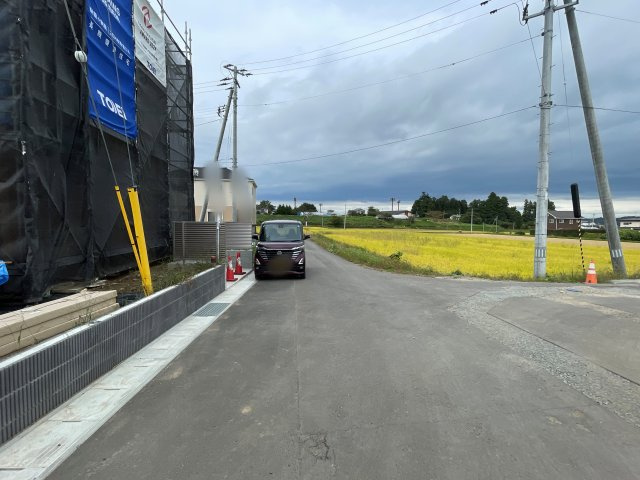 新築戸建・新築建売　安達郡大玉村大山行屋　大山小・大玉中の前面道路含む現地写真