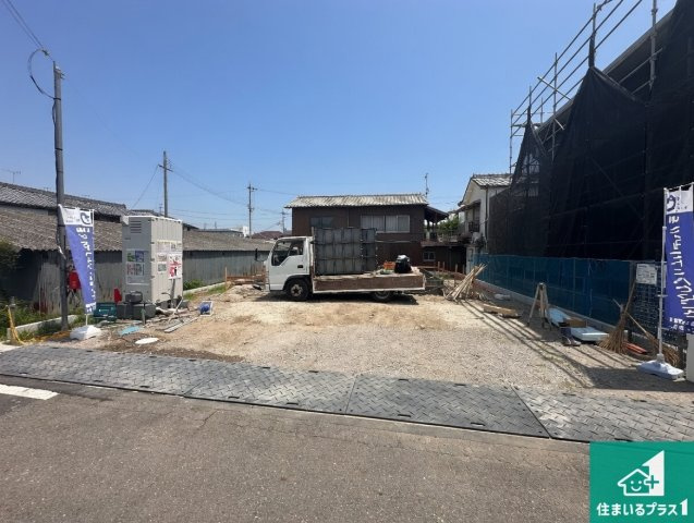 加西市北条町栗田　第1期　新築一戸建ての外観|周辺は落ち着いた街並みの住宅地！子育てがしやすい住環境です！まだ未完成ですが、現地でしかわからない事もございます。是非一度ご覧ください。