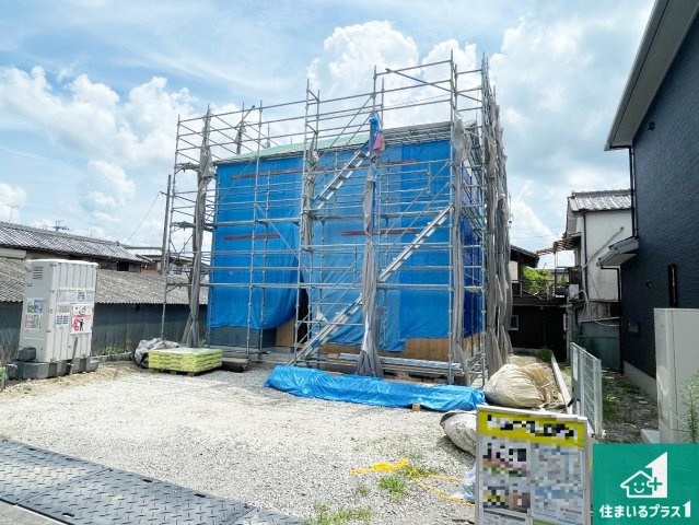 加西市北条町栗田　第1期　新築一戸建ての外観|周辺は落ち着いた街並みの住宅地！子育てがしやすい住環境です！まだ未完成ですが、現地でしかわからない事もございます。是非一度ご覧ください。