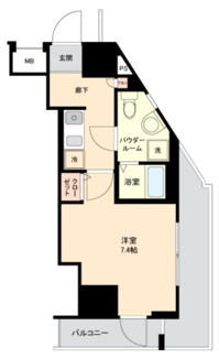 【間取り】 | ルクシェール新宿中落合 | 間取りです。