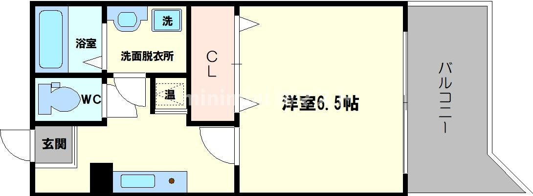 シャトー弁天参番館の間取り