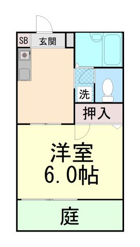 住吉西尾ハイツの間取り