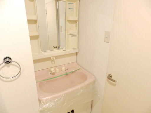神戸市灘区一王山町の賃貸マンションの洗面所