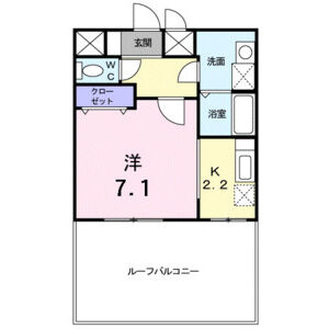 神戸市中央区日暮通１丁目のアパートの間取り
