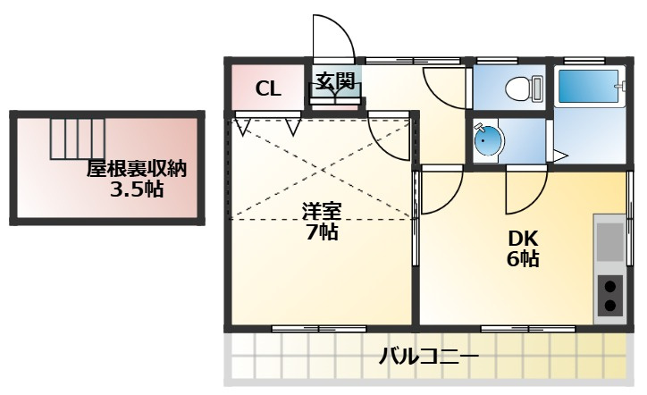 ISプラステリアⅡの間取り