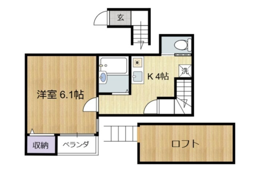 エルムハイツの間取り