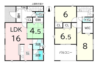 【間取り】 | クレーデルガーデン葛城市林堂 第2 全2棟 2号棟