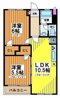 【間取り】 | 上北沢第一コーポラス | 間取りです。