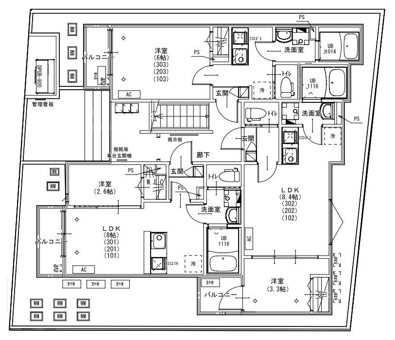 KEIAI RESIDENCE 日進の間取り