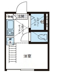 Water BAY夏目坂の間取り|間取りです。