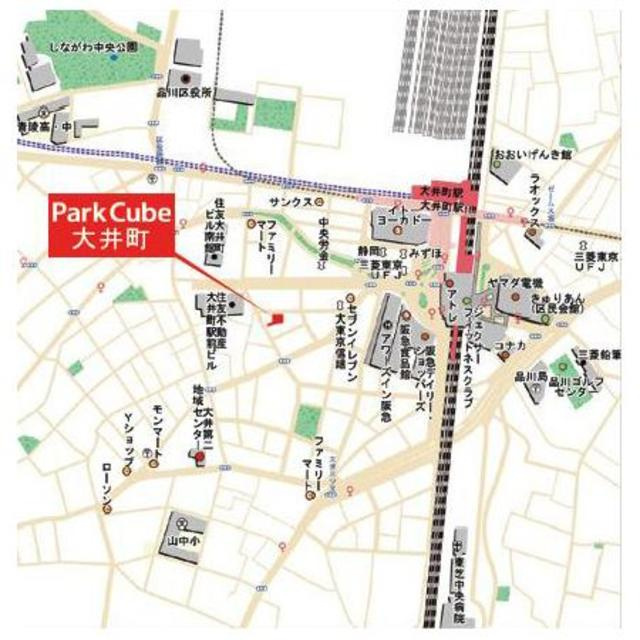 パークキューブ大井町の地図