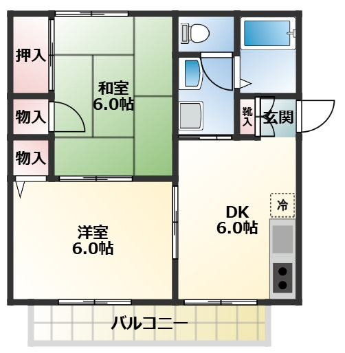 サンハウスの間取り