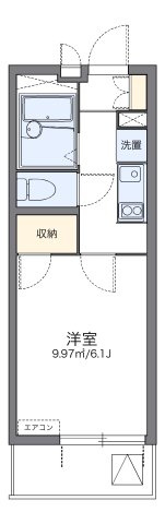 レオパレスルーブルⅡの間取り|代表的な間取のため実際の間取とは異なる場合があります