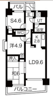 【間取り】 | ライオンズマンション須磨マリンビュー
