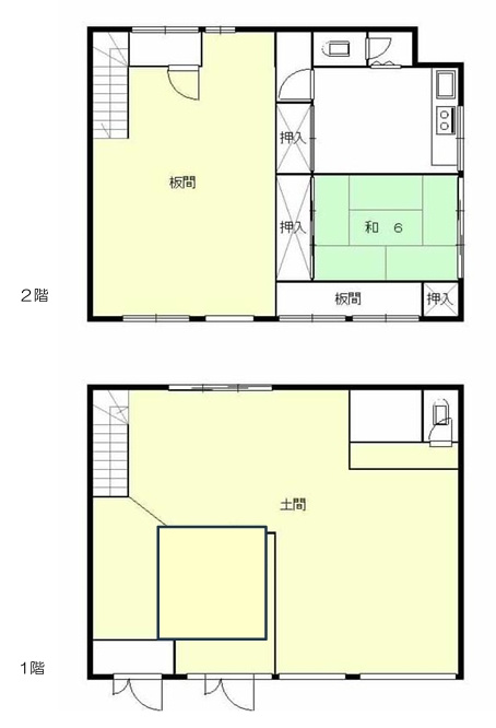 三軒家東１丁目テナントの間取り