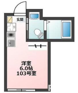 【間取り】 | ルラシオン沼袋１０３