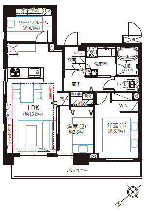 クリオ三ノ輪壱番館の間取り