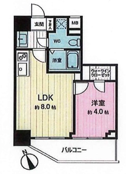 サンスタレ西浅草の間取り