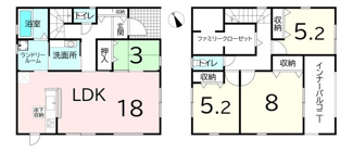【間取り】 | 【20万円ｷｬｯｼｭﾊﾞｯｸ対象物件】リーブルガーデン大和高田市根成柿4期 全1棟 1号棟