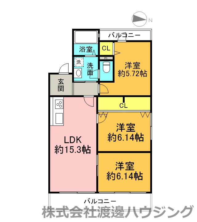 プログレッソ寝屋川の間取り