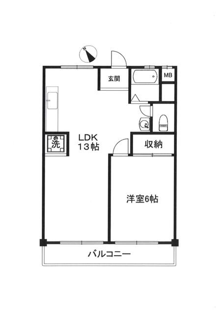 小金原第６コーポラスの間取り