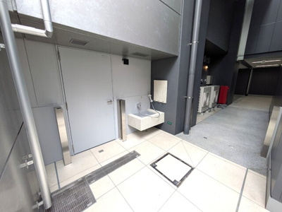 ペットの足洗い場