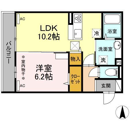 アリビオ前橋の間取り