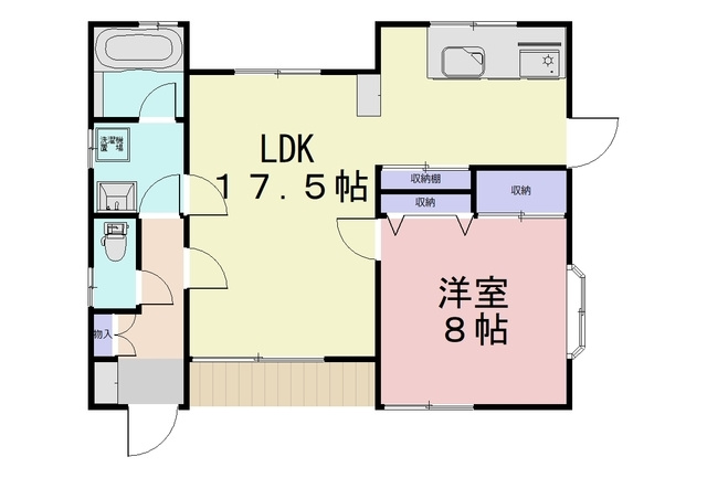 波志江町貸住宅の間取り