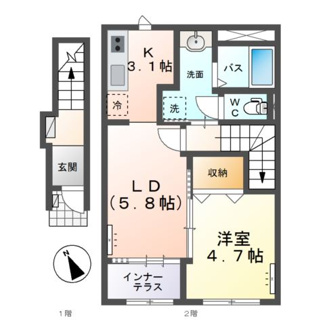 【間取り】 | 仮）水戸市大塚町字糀内 新築アパート