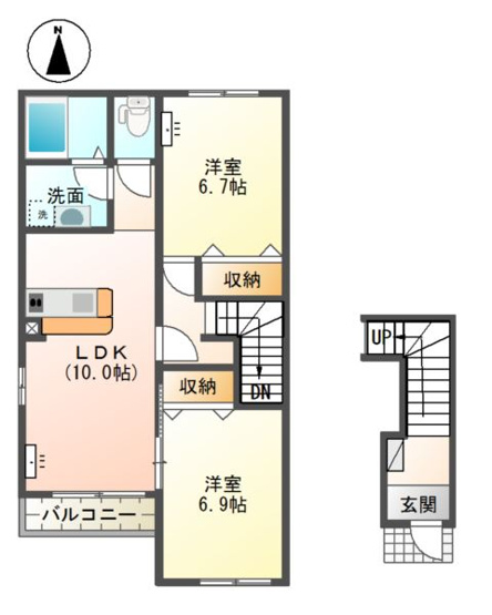 【間取り】 | コンフォルトＫⅡ