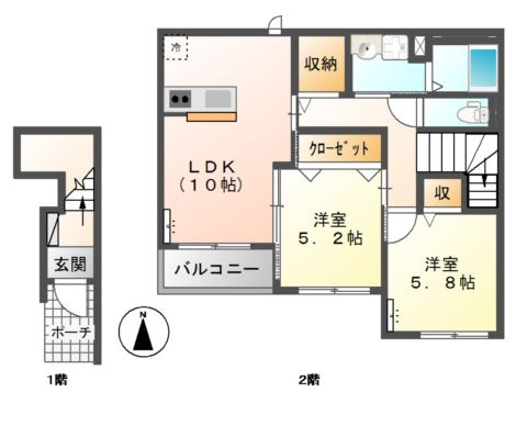【間取り】 | ボンヌフォルチュンヌ