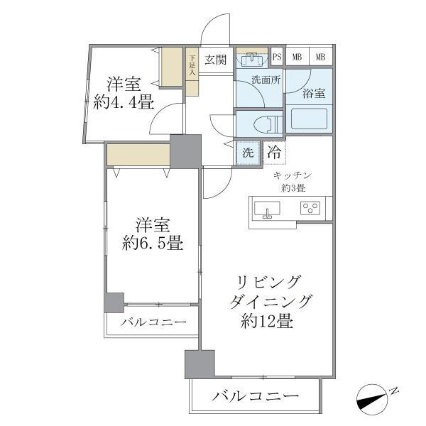 ＫＤＸレジデンス秋葉原の間取り