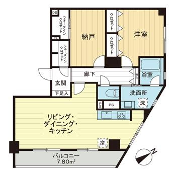稲毛ブルースカイハイツの間取り