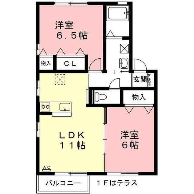 DEAR　COURTの間取り