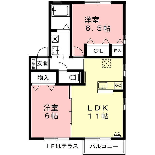 DEAR　COURTの間取り