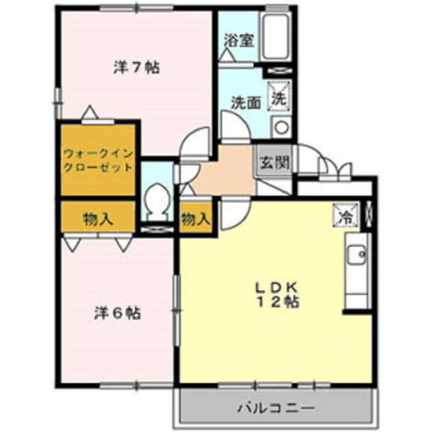 メゾン　ド　クリークの間取り