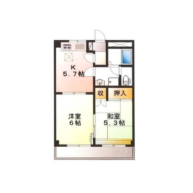 パレス野添Ⅱの間取り