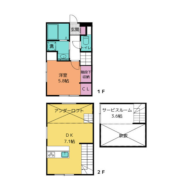 N-FLAT SHIMOKANUKIの間取り
