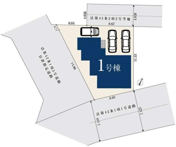横浜市港南区東芹が谷の新築一戸建の区画図|限定1棟の販売です！
お気軽にお問合せ下さい！