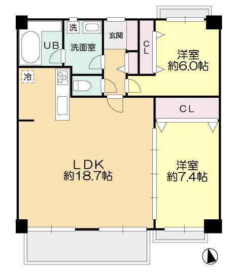 オーパス玉川の間取り