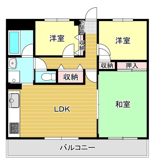 【間取り】 | ルブラン薬院