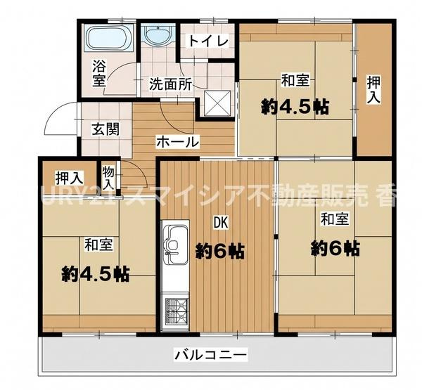 【間取り】 | 釈尊寺第一住宅第15号棟