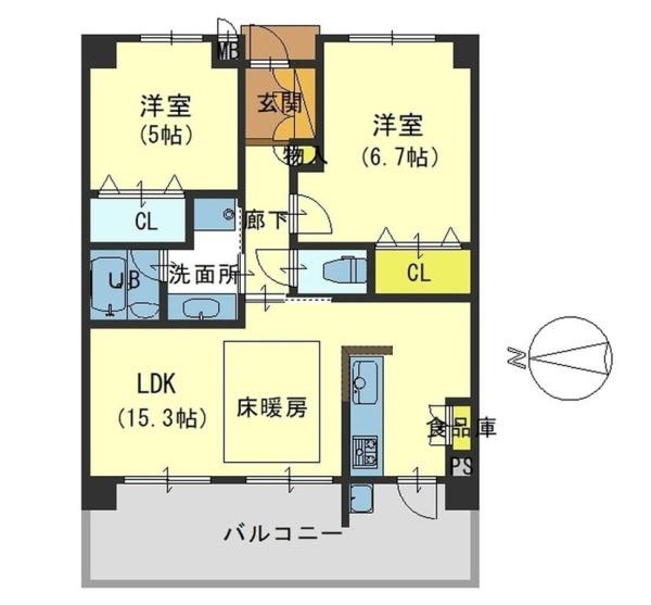 アリストふじと台ステーションファーストの間取り